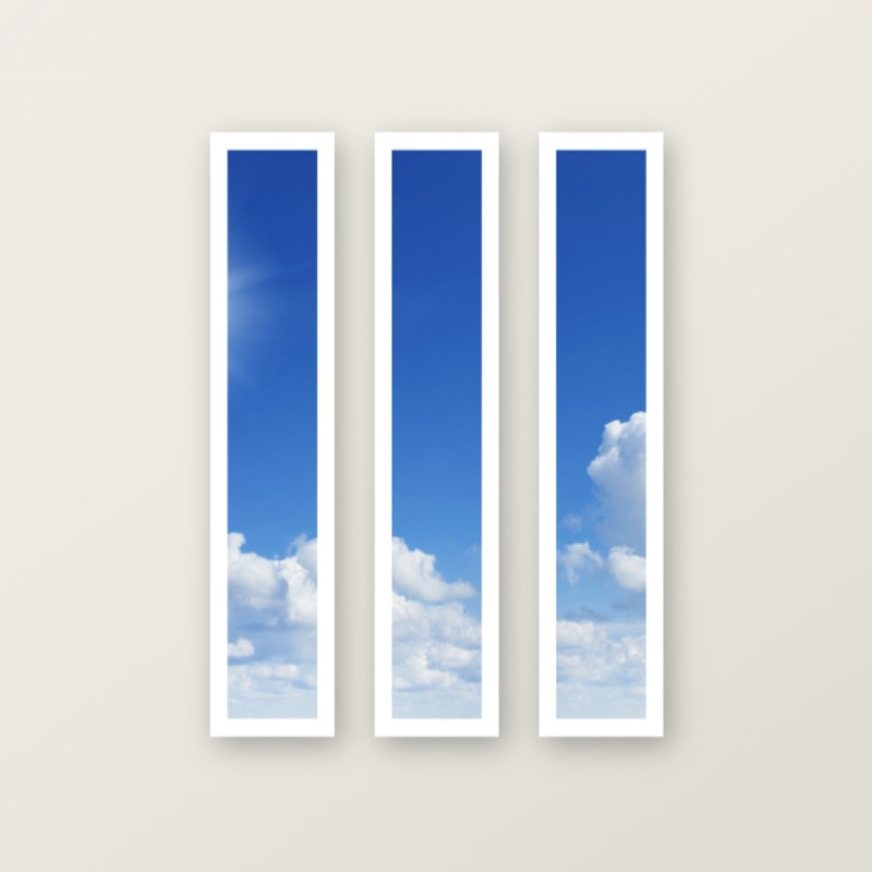 Triple  Fenetre Vituelle 120 x 30 cmm