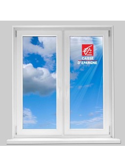 fenêtre 120x 30 cm plus un logo